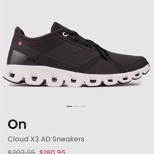 On Running Cloud X 3 AD Black White Shoes